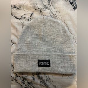 Grey sparkly beanie